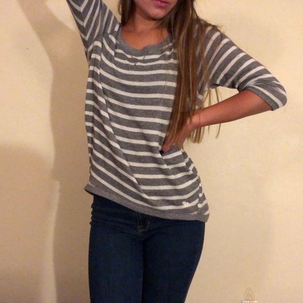 Abercrombie & Fitch Soft Striped Sweater Tee